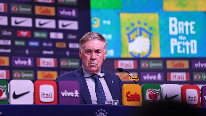 CBF acelera negociações para renovar com Ancelotti antes da convocação final