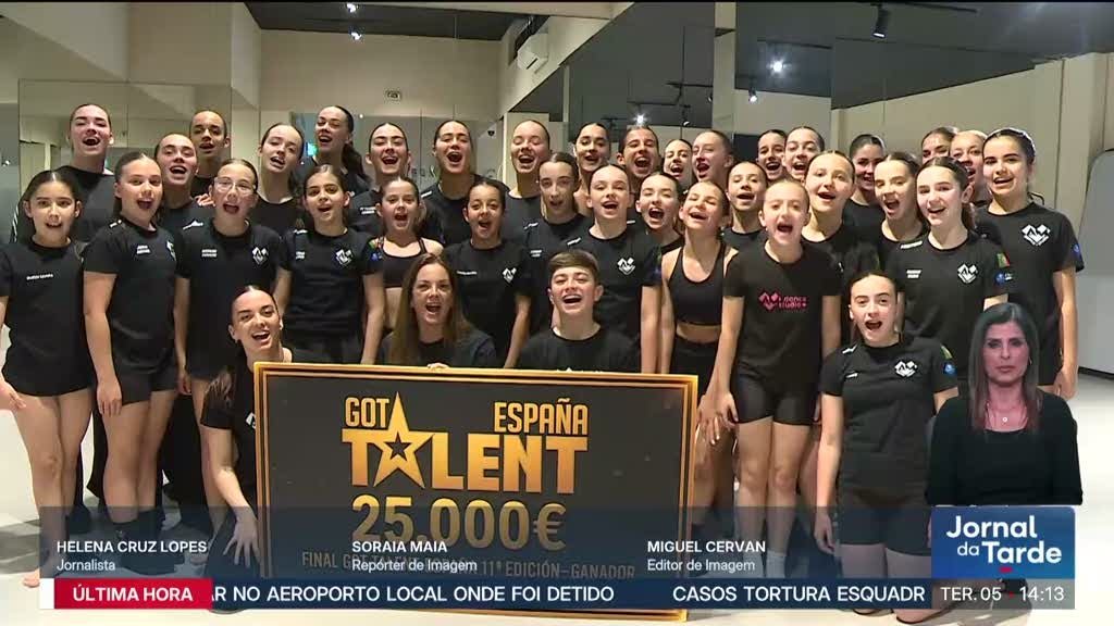 Grupo de dança da Póvoa de Varzim conquista Got Talent Espanha e leva prêmio de 25 mil euros