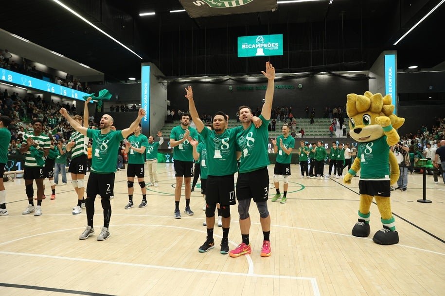 Sporting conquista bicampeonato nacional de voleibol com vitória sobre o Benfica