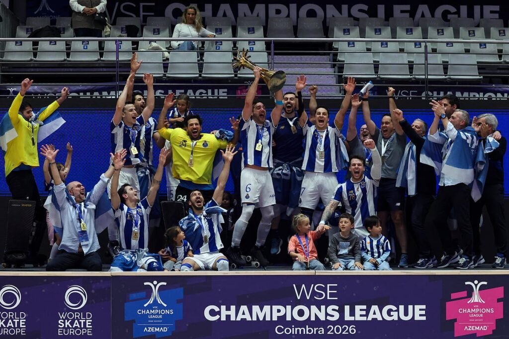 FC Porto conquista Liga dos Campeões de hóquei em patins com vitória sobre o Barcelona