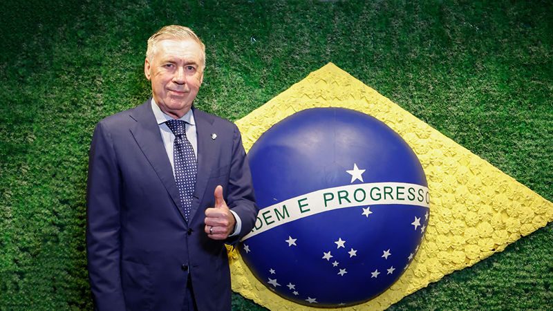 Carlo Ancelotti estende vínculo com a Seleção Brasileira até a Copa de 2030