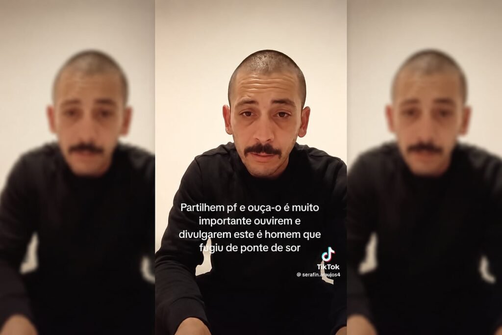 Homem que fugiu de tribunal em Ponte de Sor promete se entregar em vídeo e alega medo por sua família