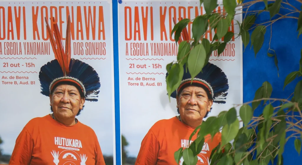 Encontro histórico entre Davi Kopenawa e investigadora marca visita a Lisboa