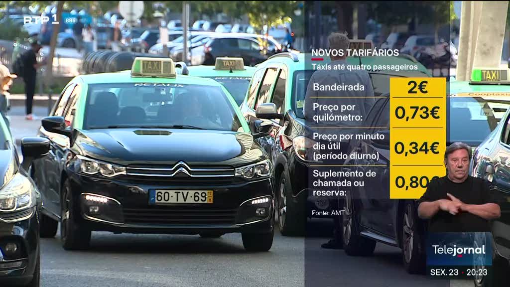 Táxis adotam novos tarifários com bandeirada inicial reduzida a partir desta sexta-feira