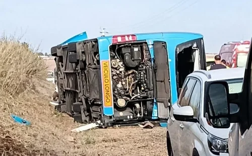 Acidente com autocarro na Estrada Nacional 260 em Beja deixa sete feridos