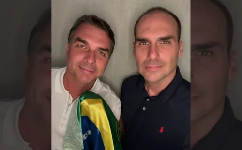 Encontro entre Eduardo e Flávio Bolsonaro nos Estados Unidos repercute nas redes
