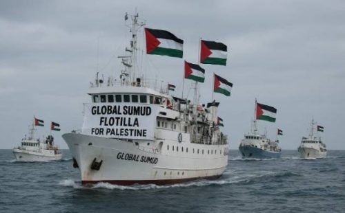 Flotilha Global Sumud denuncia intercepção de embarcações por forças israelitas