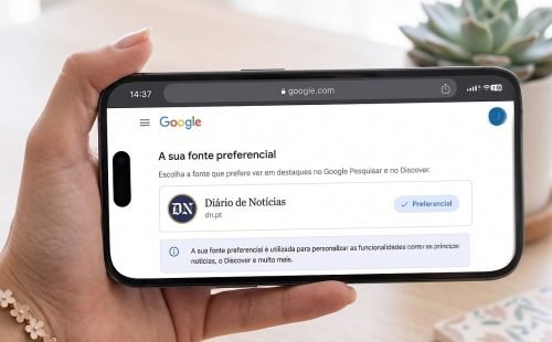 Google permite definir Diário de Notícias como fonte preferencial de informação