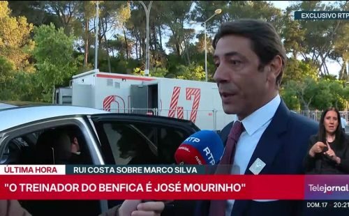 Rui Costa aborda futuro do comando técnico e cita José Mourinho no Benfica