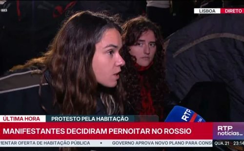 Protestos por habitação continuam no Rossio com críticas à postura governamental
