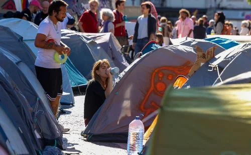 PSP avisa que vai intervir caso acampamentos de protesto continuem em lisboa e porto